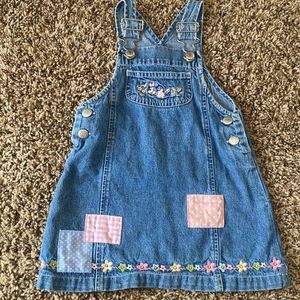 Vintage Disney Store Minnie Mouse Skirt Overalls 18 Denim